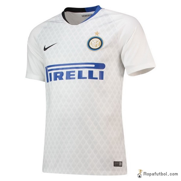 Tailandia Camiseta Inter de Milán Replica Segunda Ropa 2018/19 Blanco